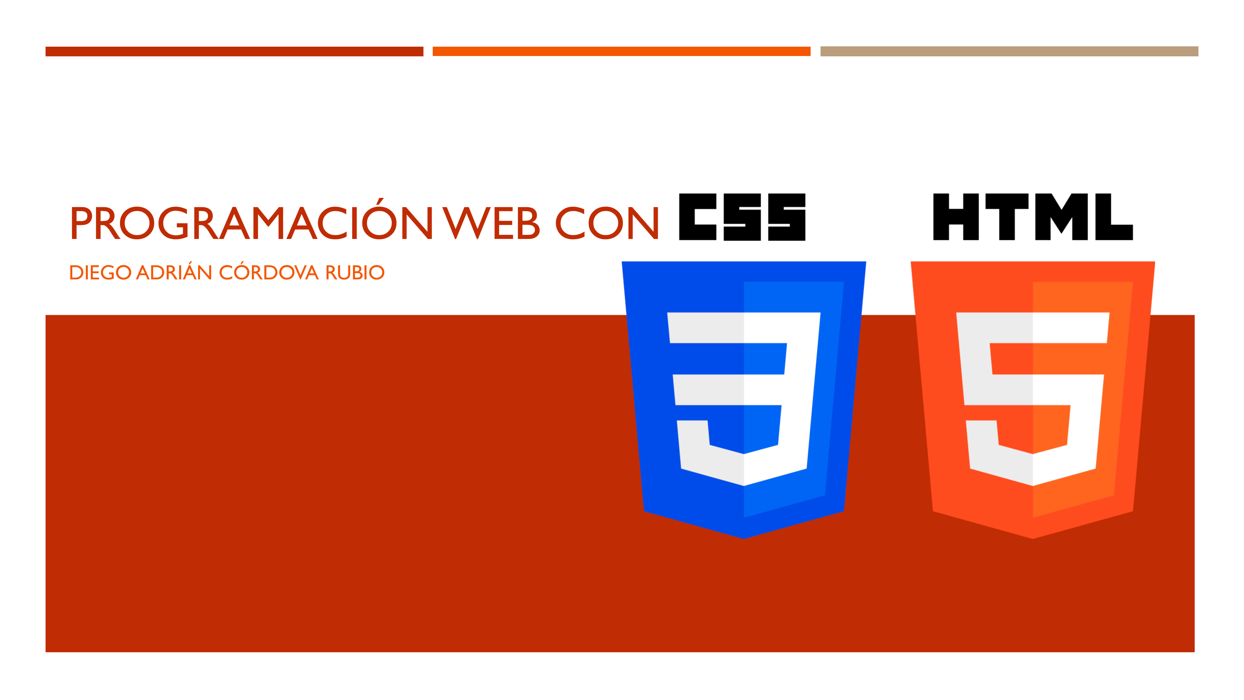 Programación con HTML y CSS (002) - DIEGO CORDOVA